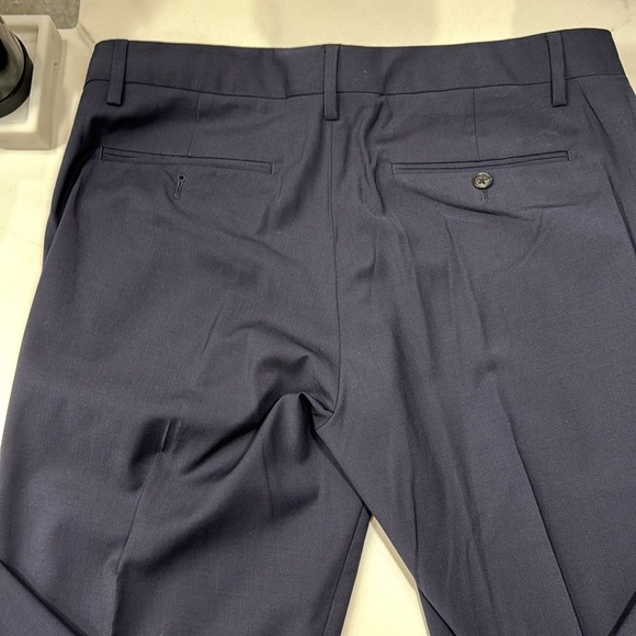 Bonobos - Italian Wool - Navy Dress Pants - Unhemmed - Athletic - Picture 3 of 3